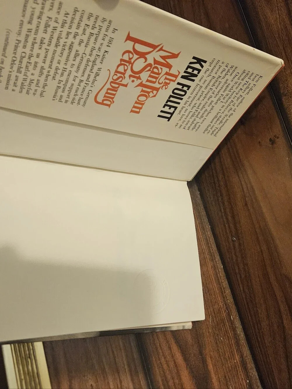 The Man from St. Petersburg by Ken Follett (1982, Hardcover)